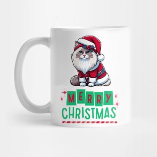 Merry Christmas Ragdoll Cat Mug